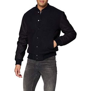 Schott NYC Leren jas voor heren, Zwart/Zwart, S