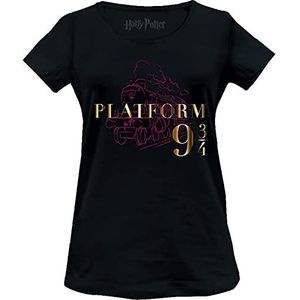 HARRY POTTER WOHAPOMTS332 T-shirt, zwart, XL voor dames