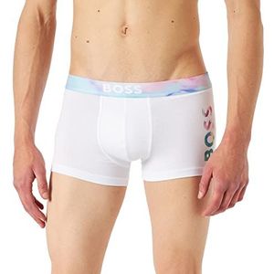 BOSS Heren Trunk Pride boxershorts, White100, M