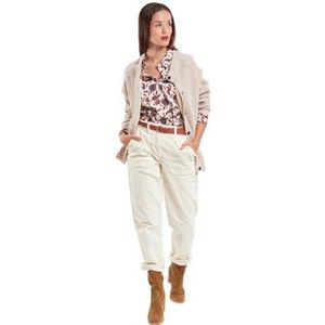 Armor Lux Cardigan met lange mouwen voor dames, beige gemêleerd, 3XL