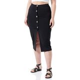 Pinko - Midi-Rok - Zwart - Viscose - Functionele Zakken - Split