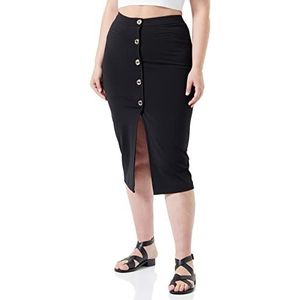 Pinko - Midi-Rok - Zwart - Viscose - Functionele Zakken - Split