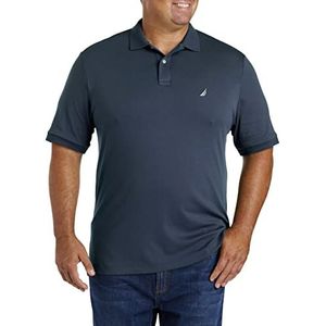 Nautica Men's Classic Fit Short Sleeve Solid Soft Cotton Polo Shirt, Navy, 5X