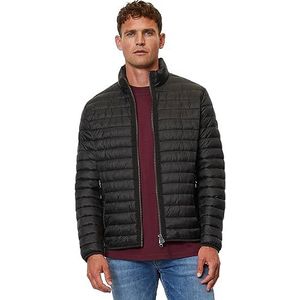 Marc OPolo Gewatteerde herenjas met opstaande kraag, licht, zwart (I), XS