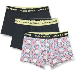 JACK & JONES JACTIGER Microfiber Trunks 3 Pack, Zwart/Pack: zwart - zwart, S