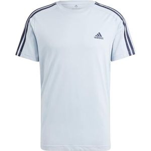 adidas Heren Essentials Single Jersey 3-Stripes T-shirt, XXL
