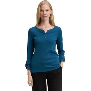 TOM TAILOR T-shirt voor dames, 13183 - Dark Petrol, XL