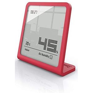 Stadler Form hygrometer Selina, nauwkeurig digitaal meetinstrument voor luchtvochtigheid en temperatuur, chili red