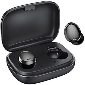 Bluetooth hoofdtelefoon 5.1, hifi-stereo-microfoons met altijd geluid, touch-bediening, snel opladen, IPX7, waterdicht, voor Android/iPhone/Windows-systeem