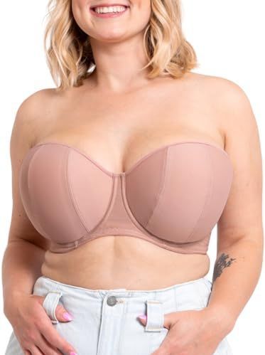 Curvy Kate Luxe Strapless BH Latte 30F, Latte, 65G