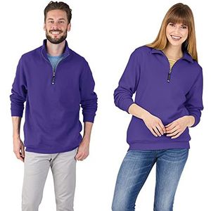 Charles River Apparel Unisex-Adult's Crosswind Quarter Zip Sweatshirt (Regular & Big-Tall Sizes), Purple, M