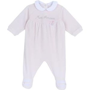 Chicco Chenille romper met voet voor meisjes 0-24, lichtroze 04, 3 maanden, lichtroze 04, 3 Maanden