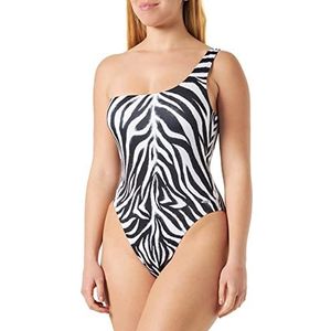 HUGO Dames Savanna Swimsuit Open White120, L, Open White120, L