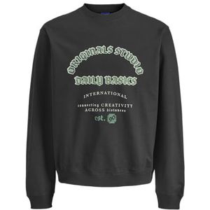 Jack & Jones - Sweatshirt - Groen - Zwart - Wit