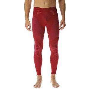 UYN Evolutyon UW Lange sportbroek voor heren, Verfijnd rood/bordeaux/bordeaux, M