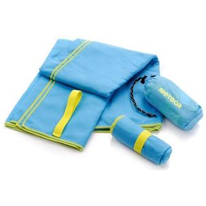 Handdoeken Microvezel Fitnesshanddoek Reishanddoek Badhanddoek Strandhanddoek Ultra Absorberend Sneldrogende en Zachte Compact voor Fitness Sauna Sport Strandlaken (Blauw, XL 110x175cm)