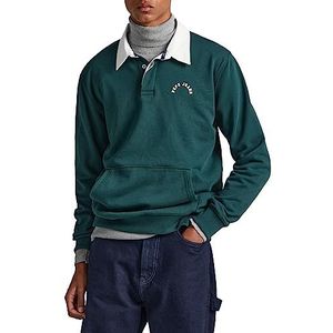 Pepe Jeans Turner Sweatshirt voor heren, Groen (Regent Green), XXL