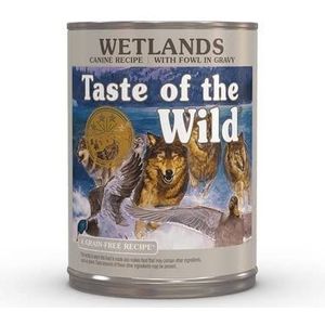 Taste Canine Adult Wetlands eend, kwartel, 12 x 390 g