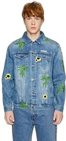 Tealer - Ushiwa - Jack - Blauw - Denim - Gebloemde Applicatie