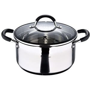 Kookpot met Deksel Masterpro foodies bgmp-1502-bk Roestvrij staal (5 L) 24 x 12 cm