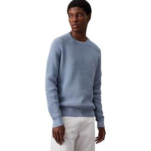 Calvin Klein Jeans Heren Badge Easy Sweater Truien, Faded Denim, XXL