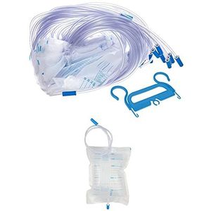 GIMA Urinezak met slang en terugslagventiel, inhoud 2.000 cc, 90 cm, 30 stuks