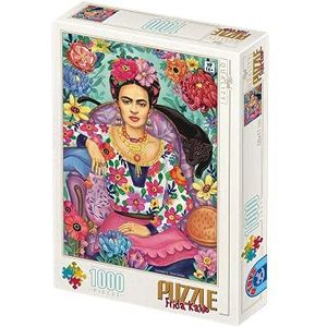 D-Toys Puzzel van 1000 stukjes: Groos Frida Kahlo