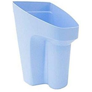 Tubtrugs gpscoopsk. BL kunststof stofschep met 1 hand, lichtblauw