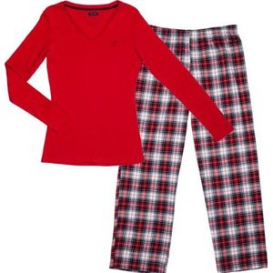 Tommy Hilfiger dames pyjama, Helen flannel PJ set/1487901712