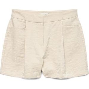 Vero Moda - VMLIANA MW Shiny Shorts - Korte Broek - Shiny - Zwart - Polyester