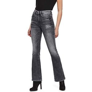 G-Star Raw 3301 High Flare Jeans dames, Zwart (Vintage basalt Destroyed A634-b429), 33W / 34L