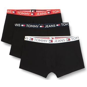 Tommy Jeans Trunk voor heren, Oranje (Hete Warmte/Whte/Drk Ngh Nvy), XXL