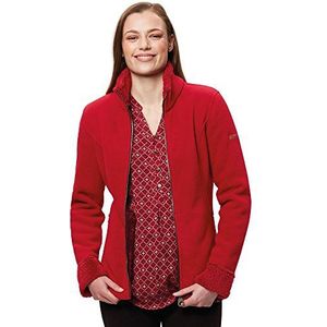 Regatta Dames Bernice Full-Zip Faux Fur Micro Fleece - Bordeaux Rood, Maat 20