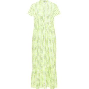 MAHISHA Dames maxi-jurk met allover-print 19323122-MA01, groen, L, Maxi-jurk met allover-print, L