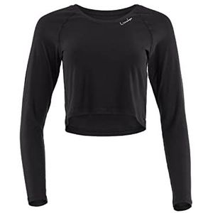 WINSHAPE Aet116ls yoga-shirt voor dames, lichte en zachte cropped top met lange mouwen