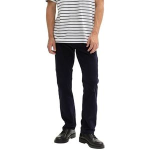 TOM TAILOR Heren Marvin Straight broek van corduroy, 10668 - Sky Captain Blue, 28W / 34L