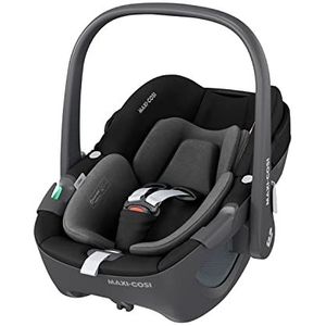 Maxi-Cosi Pebble 360 i-Size baby autostoel, 360 draaibare autostoel pasgeborenen, 0-15 maanden (40-83 cm), Met é�én hand draaibaar, ClimaFlow, Easy-in harnas, G-CELL-technologie, Essential Black