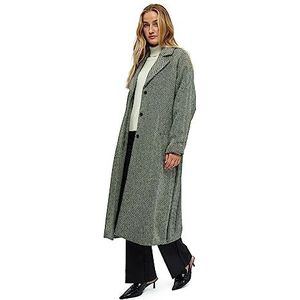 Minus Natalie Wollen jas met riem voor dames, Jungle Green, 6, Jungle Green, 32