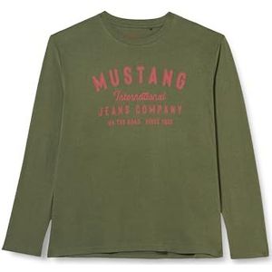 MUSTANG heren Style Adrian C Print T-Shirt Beetle 6414