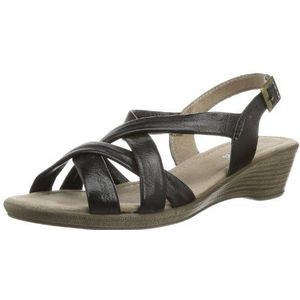 Jana Tuta 8-8-28208-22-001 damessandalen, zwart zwart 1, 37 EU Breed