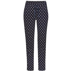 s.Oliver Lange pyjamabroek met stropdaspatroon, donkerblauw, Stropdasprint, 40-42