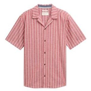 TOM TAILOR heren overhemd, 37924 - Rooibos Orange White Stripe, XL