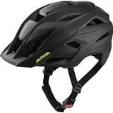 ALPINA Unisex - Volwassenen, KAMLOOP Fietshelm, black-neon yellow matt, 56-59 cm