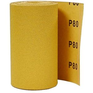 Trend Aluminium oxide schuurrol, 80 korrels, 115 mm breed x 5 meter lang, sterk en duurzaam anti-verstopping zandpapier, AB/R115/80A