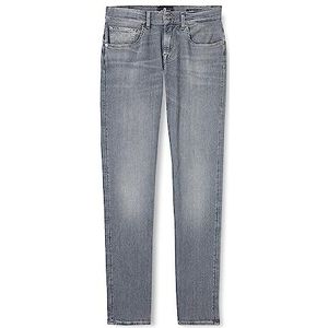7 For All Mankind Slimmy Tapered Stretch Tek Artisan Jeans voor heren, Grijs, 46