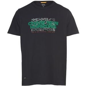 camel active - T-shirt - Marineblauw - Ronde Hals - 100% Katoen