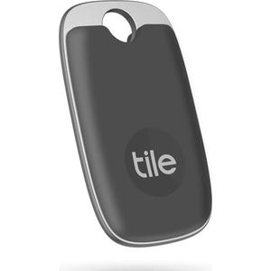 Tile Pro (2022) Bluetooth Item Finder, 1 Stuk, Bereik 120m, Incl. Zoekopdracht Met Behulp Van De Gemeenschap, iOs en Android App, Werkt Wet Alexa en Google Home, grijs