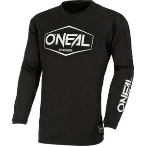 O'NEAL - MX Enduro Jersey - Zwart Wit - Katoen - Gewatteerde Elleboogbescherming
