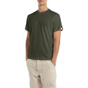 Replay - M3227 .000.23732p - T-shirt - Geverfd Biologisch Katoen