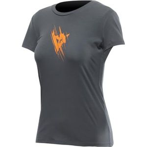 DAINESE - Tarmac T-shirt Wmn, casual katoenen T-shirt voor dames, Castle-Rock, XL, Castle Rock, XL